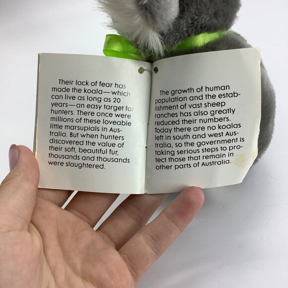 Vintage Wendy's WWF Koala Plush Toy 1988 Collectible 5.5" - Picture 11 of 14